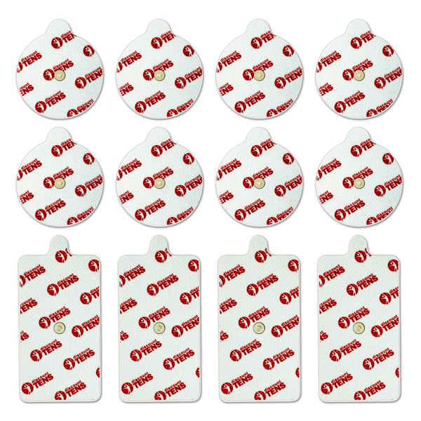Discount TENS - PowerDot 2.0 Compatible Electrodes – 12 Premium Magnetic Connector Electrodes, Self-Adhesive Muscle Stimulation Pads for Recovery, Performance & Pain Relief. New and Improved!