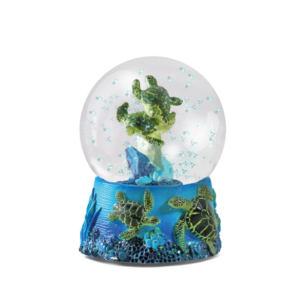 Water Globe - Sea Turtles from Deluxebase. Snow Globe Animal Decor with Sea Turtles Figurine. Glass Glitter Globe with Resin Figurine and Molded Base. Home Decorations, Novelty Decor and Turtle Gift.