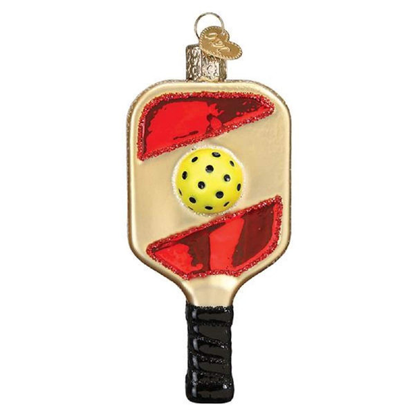 Old World Christmas Pickleball Paddle Blown Glass 2020 Unique Christmas Ornaments for Christmas Tree Decorations