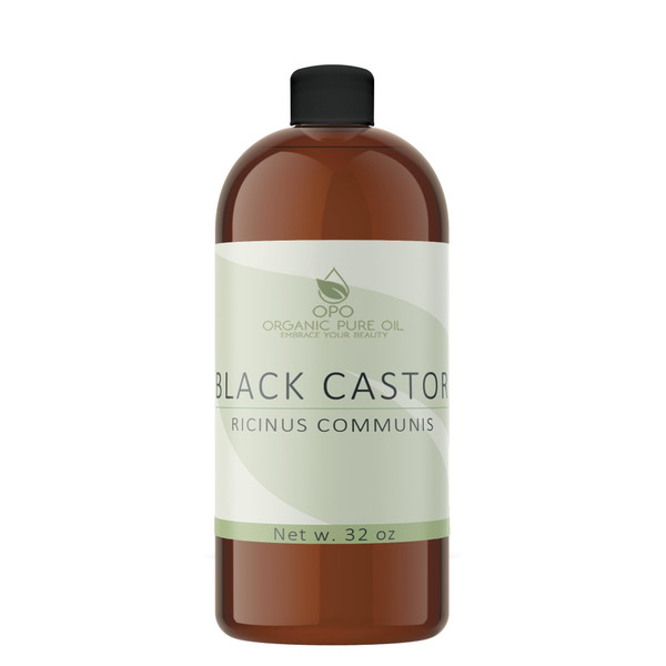 Jamaican Black Castor Oil - 32 OZ Pure, Cold Pressed, Filtered Hexane & Chemical Free, PBA-Free Plastic Caster - Hair Growth, Body, Skin - Brows, Lashes