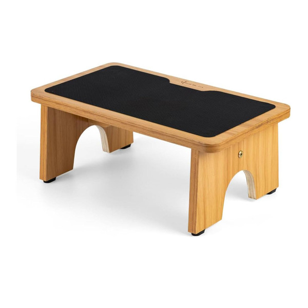 StrongTek Step Stool for Kids Adults, Portable Step Ladder with Non-Slip Surface, 7.5" One Step Stool for Bedroom, Bathroom, Wooden Bedside Step Stool for High Beds, 300lbs Capacity