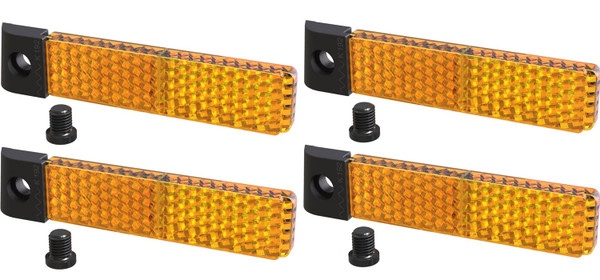 Shimano CYCLING_EQUIPMENT 4pcs SM-PD69 Catadioptrics Bike Accessories, Adults Unisex, Multicoloured (Multicoloured), One Size