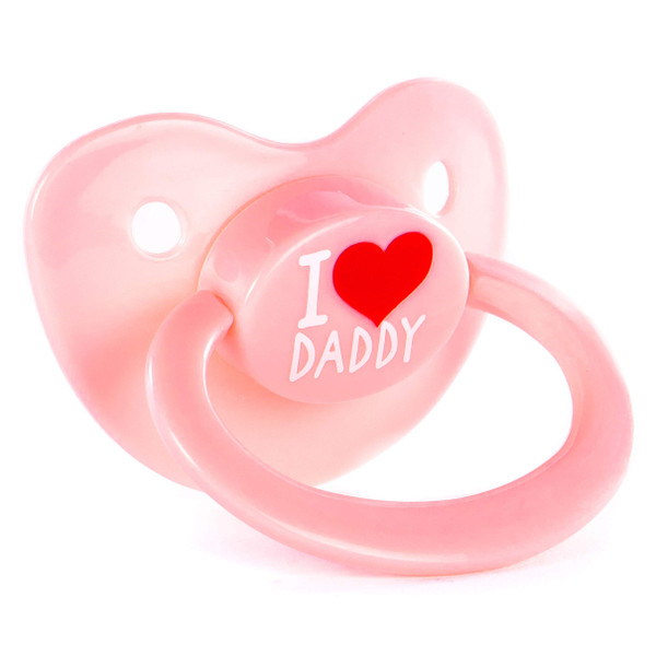 Littletude Adult Sized Pacifier Dummy for Adult Babies, Large Handle, Large Shield, Daddy
