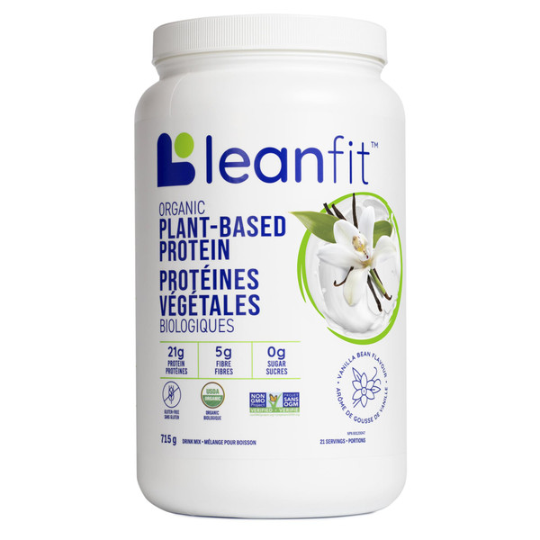 Leanfit Organic Vanilla Plant Based Protein, 715 GR