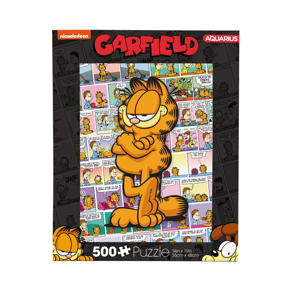 AQUARIUS Garfield Comics Puzzle (500 Piece Jigsaw Puzzle) - Glare Free - Precision Fit - Virtually No Puzzle Dust - Officially Licensed Garfield Merchandise & Collectibles - 14x19 Inches (62252)