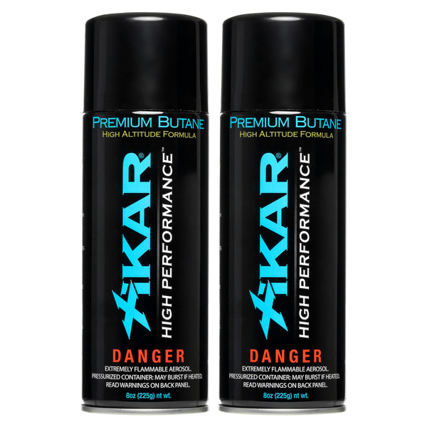 XIKAR PUROFINE High Altitude Performance Butane Fuel Refill - Premium Quality Fuel for Lighters with Jet Flame and Zero Impurities | Pure Butane Refill for Clean Burning - 8 Oz (400ml) Pack of 2