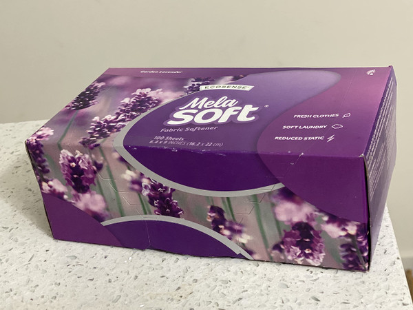 Melaleuca Ecosense Melasoft Fabric Softener - Garden Lavender - 100 Dryer Sheets