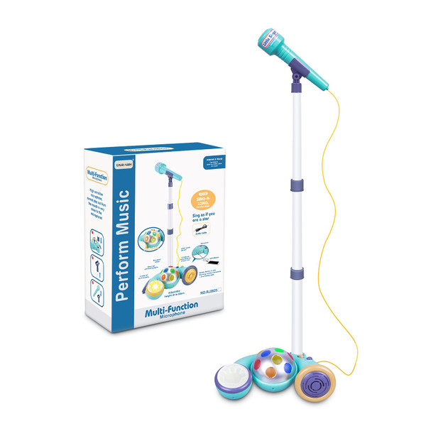 CYURMJUN Kids Microphone with Stand, Karaoke Machine Music Toys, Toy Microphone with Stand for Boys & Girls Birthday