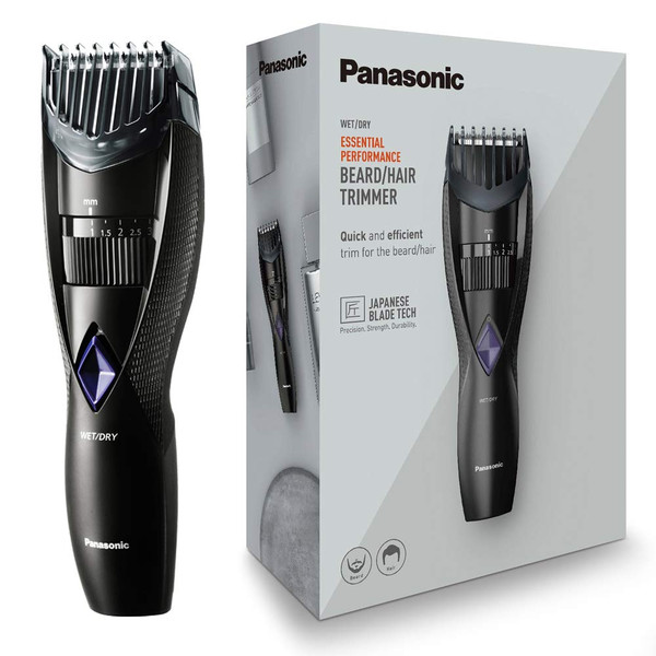 Panasonic ER-GB37 Wet & Dry Electric Beard Trimmer for Men with 20 Cutting Lengths, Standard UK 3pin Plug Panasonic ER-GB37 Wet & Dry Electric Beard Trimmer for Men with 20 Cutting Lengths, Standard UK 3pin Plug