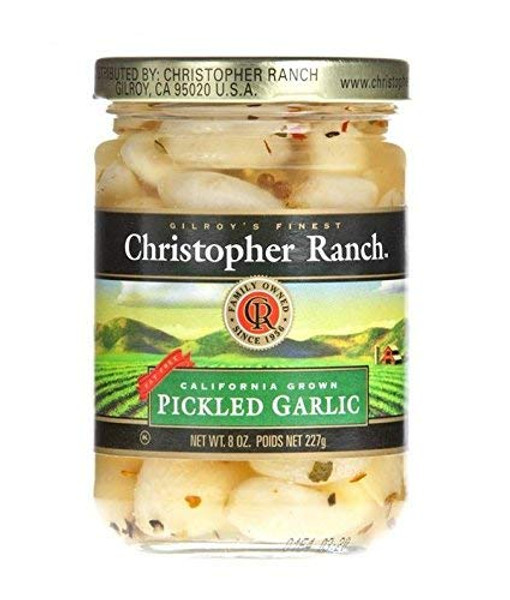 Christopher Ranch PICKLED GARLIC – Famous Award Winning Heirloom Garlic – 8 Oz - 10 PACK