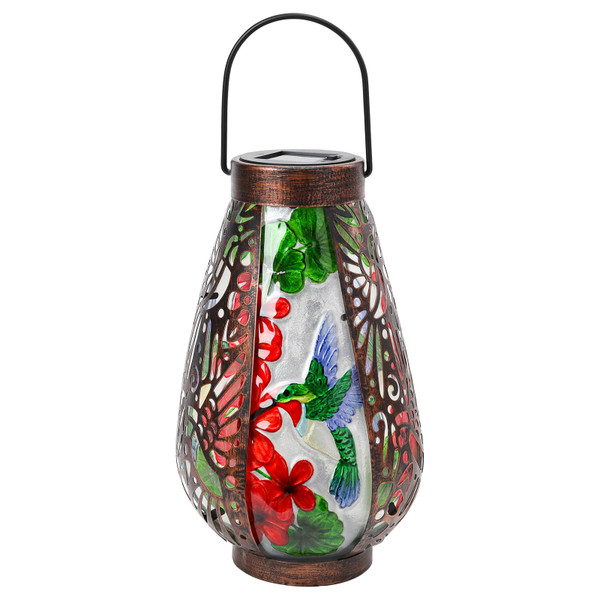 MUMTOP Hummingbird Solar Lights Outdoor Decorative, Hanging Solar Outdoor Lanterns Waterproof Hummingbirds Yard Decorations for Tatle Patio Garden Backyard Courtyard Porch Outside