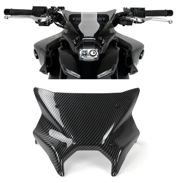 for MT-09 2024 MT09 SP MT 09 Windshield Windscreen Wind Shield Deflectors Windshield 2024 2025 New Motorcycle Accessories（Carbon Fiber）