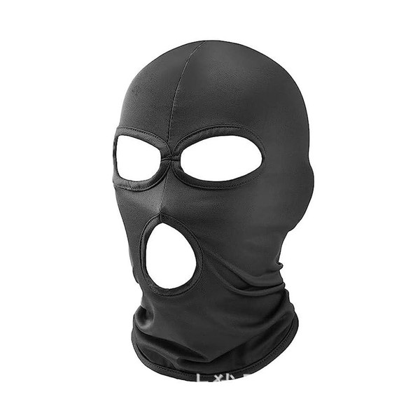 3 Holes Balaclava Ski Mask, Thin Three Holes Full Face Mask for Motorcycle Bike Hunting Cycling Cap Ski (US, Alpha, One Size, 3 Hole Dark Grey)