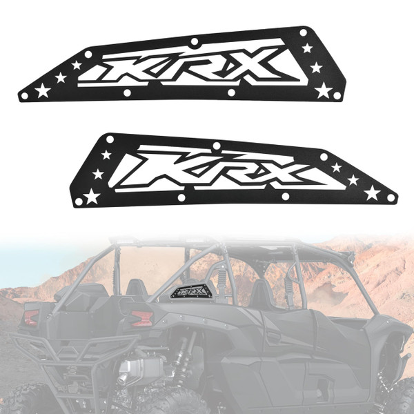 SLORIMOD Aluminum Air intake Covers for Kawasaki Teryx KRX / KRX4 1000 2020-2025 Accessories, Black Filter-Air Mesh replace #49064-0013, #49064-0012