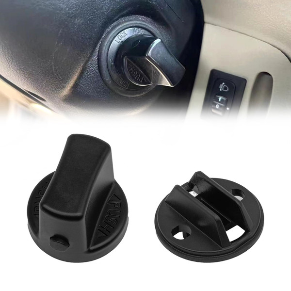 keyless Start Ignition Button Replacement for 2007-2015 Mazda CX-9 2007-2011 CX7 2006-2007 Mazda 6 Ignition Key Knob Push Turn Switch & Insert Set Replaces D461-66-141A-02 D6Y1-76-142 D46166141A02
