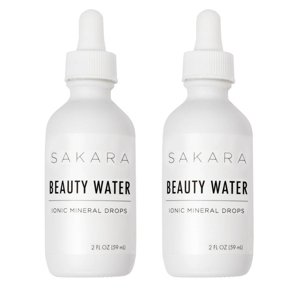SAKARA Beauty Water Drops, 60 Servings - Trace Mineral Drops for Water, Mineral Water Liquid Magnesium, Chloride, Sodium, Potassium, & Boron Supplements, Liquid Vitamins Multi Minerals Supplement