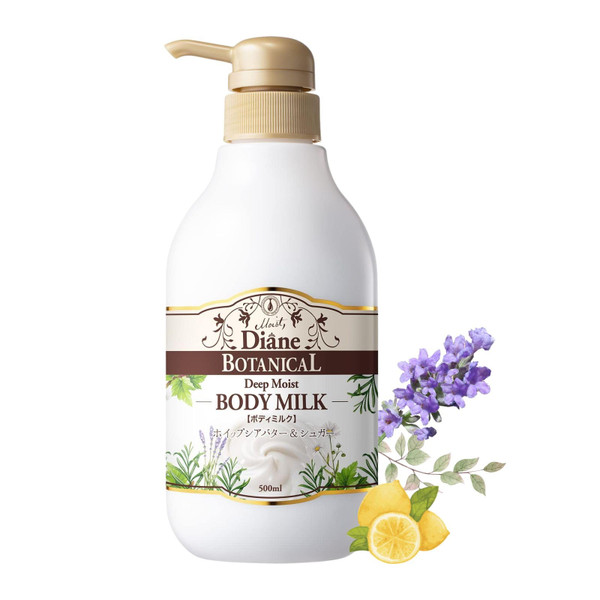 Diane Botanical Deep Moist Body Milk, Large Size, Honey Orange Scent, 16.9 fl oz (500 ml)