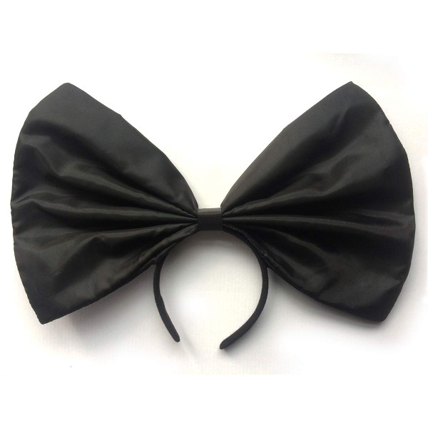 Style Costume Wig Hair Accessory Black Bow Headband for Women Girl Cosplay