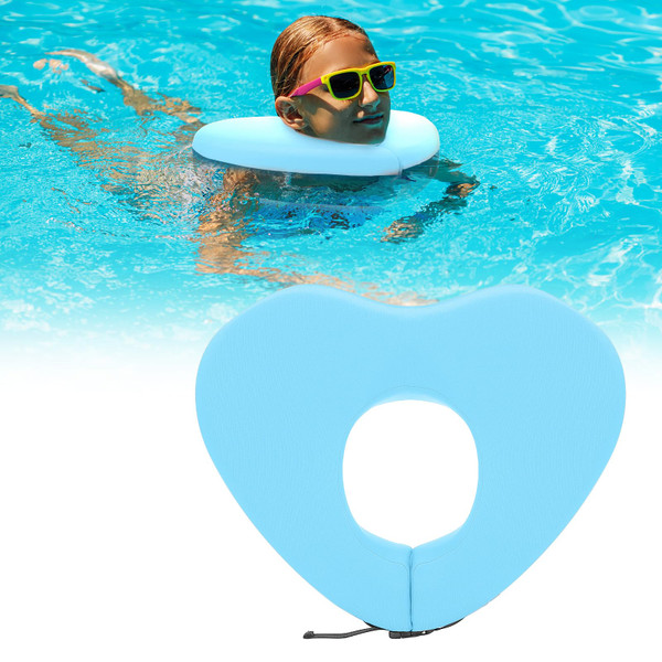 Geelin Float Swim Collar for Head and Neck Support,Filled with Foam Plastic Particles (Not Inflatable),Floatation Devices for Adults,Fits Most Adult Neck Sizes for Learn to Swim or Therapy(Blue,XL)