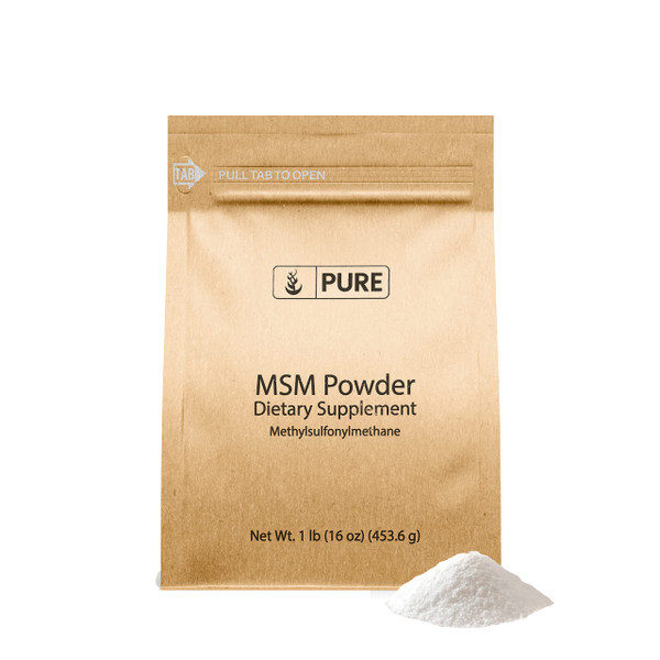 PURE ORIGINAL INGREDIENTS Methylsulfonylmethane (1lb) MSM, Natural Sulfur Dietary Supplement