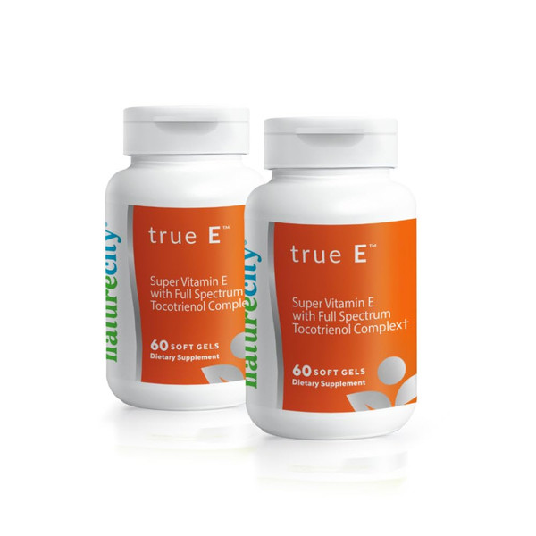 NatureCity True-E Full Spectrum Tocotrienols Vitamin E & Natural Alpha Tocopherol Supplement | Sustainable Tocotrienols from Evnol Suprabio | Non-GMO Vitamin E Complex | 120 Soft gels