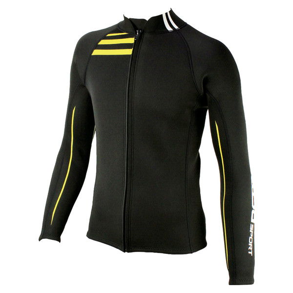 TUSA Sport Mens 2mm Neoprene Wetsuit Top, X-Large, Black