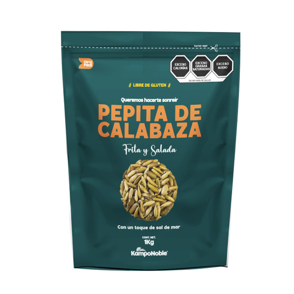 Fried & Salted Calbaza Nugget 1kg (Seed without shell) | Without Preservatives | Brand "Kamponoble"