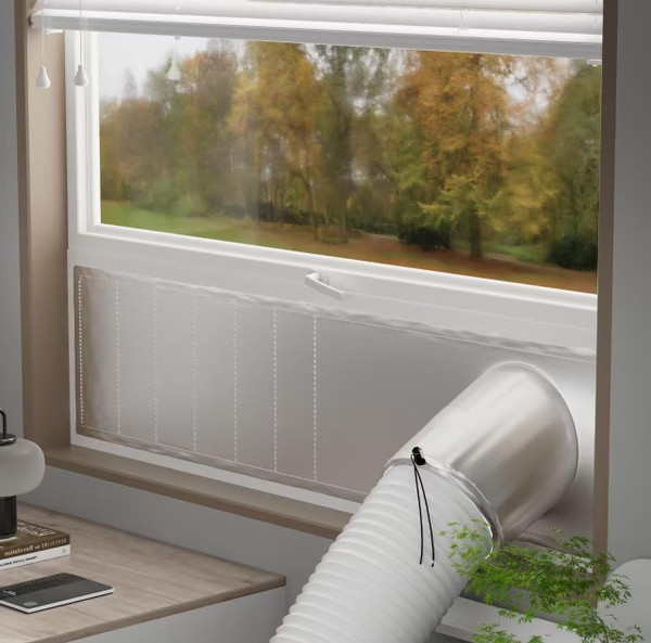 Window Seal Kit Silver for Portable Air Conditioner - 【30%Sunshade Heat Insulation Universal】- Window Vent Seal Kit For AC And Tumble Dryer - 100% Sealing Waterproof Adjustable(L-Sliding Window) Window Seal Kit Silver for Portable Air Conditioner - 【30%Sunshade Heat Insulation Universal】- Window Vent Seal Kit For AC And Tumble Dryer - 100% Sealing Waterproof Adjustable(L-Sliding Window)