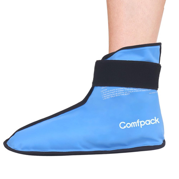 Comfpack XL Foot Ice Pack Wrap for Plantar Fasciitis, Ankle Ice Pack Wrap Ice Boot for Foot After Surgery, Hot Cold Therapy Relief for Bunion, Achilles Tendonitis, Foot Pain, Swelling, Heel Pain
