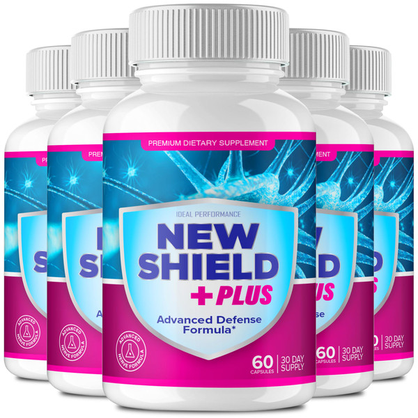 (5 Pack) New Shield Plus Pills Original Supplement Advanced Formula (300 Capsules)