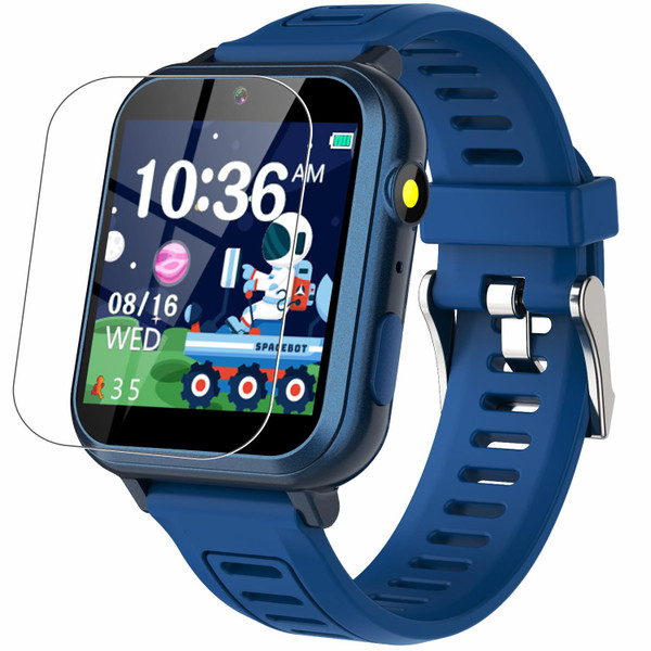 Wiszodet Kids Game Smart Watch, with 24 Games HD Touchscreen Video Camera Music Player Pedometer Flashlight Alarm Clock Storybook, Birthday Gifts for 5-12 Year Olds Boys Include Screen Protectors