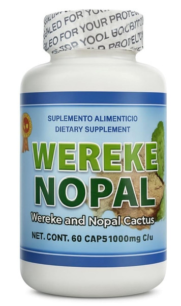 Wereke & Nopal Capsules – 60 Count (1000 mg Each) – Natural Herbal Supplement – Traditional Mexican Blend – Supports Overall Wellness & Balance – by Lo + Natural