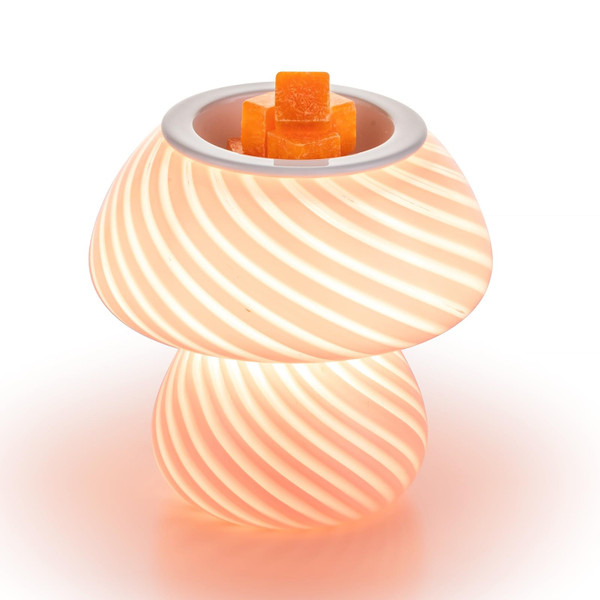 Candeldo Mushroom Wax Melt Warmer: Wax Melter Warmer Cute Melter Fragrance Pink Candle Lamps Home Decor Mothers Day Birthday Gift for Women