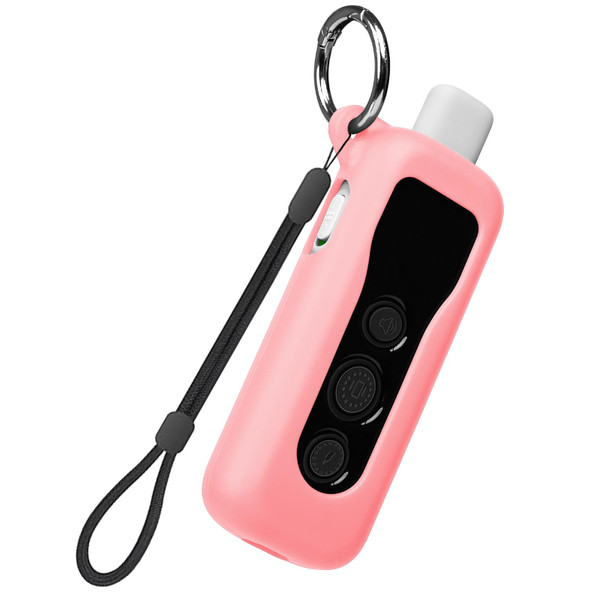 Fretime Silicone Protective Case for Bousnic Dog Shock Collar 650 Remote with Carabiner and Strap (Pink)