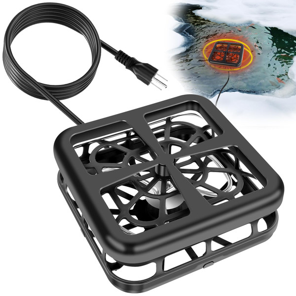 GJL Floating & Submersible Pond Heater, 1000W Pond Heaters for Outdoor Ponds with Fish, Thermostat Control Pond Deicer Koi Pond Heater Stock Tank Heater Water Trough Heater for Winter