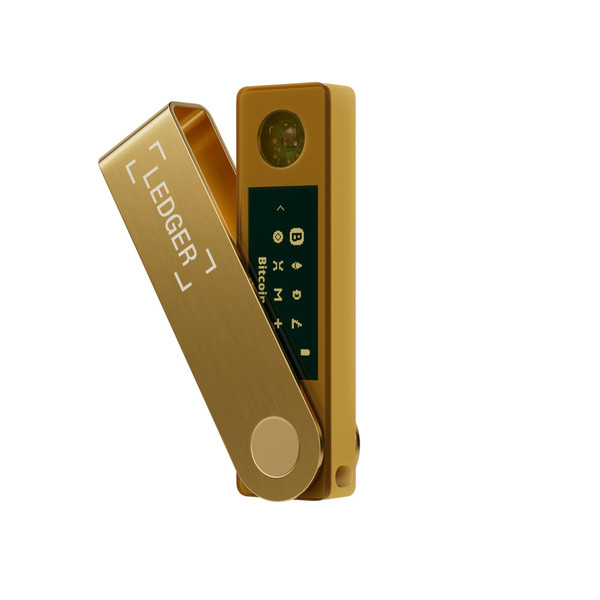 Ledger Nano X (Gold) Crypto Hardware Wallet - Bluetooth - The Best Way to securely Buy, Manage and Grow All Your Digital Assets