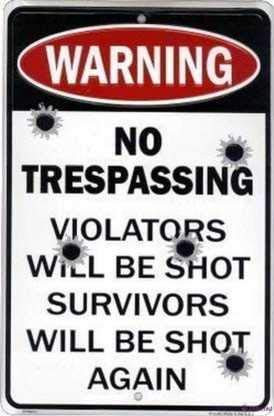 Indication Warning Sign S No Trespassing Violators Will Be Shot Survivors Will Be Shot Again Wall Art Outdoor Indoor 12x8 Inches New Aluminum Metal tin Sign