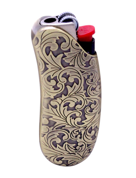 HUMWE Vintage Flower Design Metal Lighter Case Cover Holder, Sleeve Pouch for BIC Mini Size Lighter (Mini) HUMWE Vintage Flower Design Metal Lighter Case Cover Holder, Sleeve Pouch for BIC Mini Size Lighter (Mini)