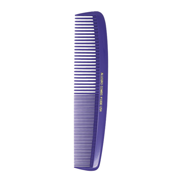 Allegro Combs 1000 X-Large Styling Comb Hair Cutting Barber Stylist Combs All Purpose Wide And Fine Tooth Made In The USA. 1 Pc. (Purple) Allegro Combs 1000 X-Large Styling Comb Hair Cutting Barber Stylist Combs All Purpose Wide And Fine Tooth Made In The USA. 1 Pc. (Purple)
