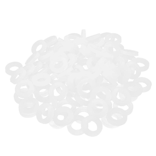 Almencla 100pcs Silicone Washer Flat Gasket O- Seals 1/2" 3/4" for Water Hose, 3/4