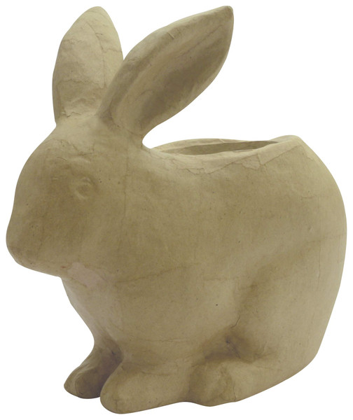 décopatch Clairefontaine HD054C Un Support en Papier brun pulpé 19x10x18,5 cm, Cache-Pot Lapin Holder, Brown