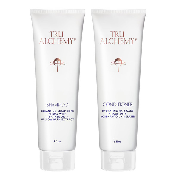 Tru Alchemy Shampoo & Conditioner - Best Shampoo and Conditioner for Dry Damaged Hair - Speed Up Hair Growth and Boost Volume, 9 fl oz.