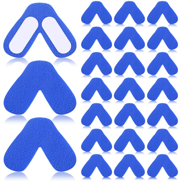 Jutom 24 Pack Nose Pads for Mask Avoiding Air Leaks Nasal Pads for Supplies Comfortable Nasal Guard Sleep Mask Liners Soft Cushions Accessories(Blue)