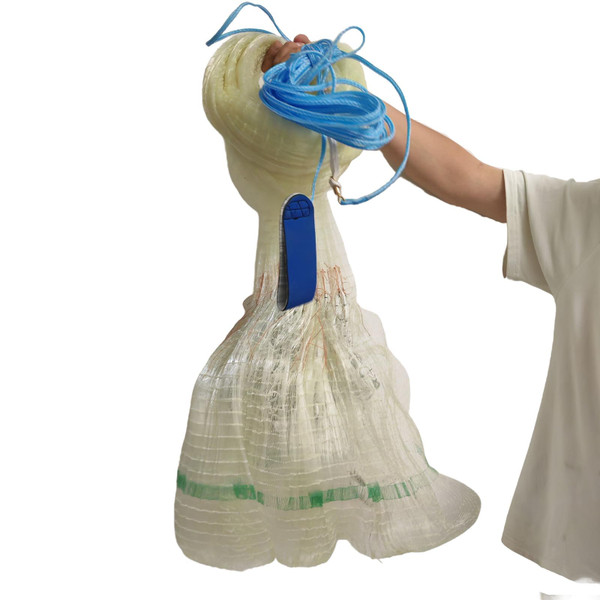 Lawaia Fishing Cast Net Casting Traditional Throw Nets Easy to Use Monofilament Material Durable and Efficient Ideal for Freshwater Saltwater Fish Shrimp Minnow Bait 3.5m High