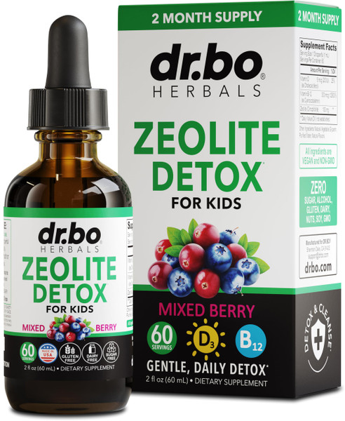 Zeolite Detox for Kids Liquid Drops - Advanced Clinoptilolite with Pure Vitamins B12 & D - Kids Gentle Body Daily Cleanse Focus & Speech Extra Clinoptilolite Zeolite Drops Detox Cleanse Supplement 2oz Zeolite Detox for Kids Liquid Drops - Advanced Clinoptilolite with Pure Vitamins B12 & D - Kids Gentle Body Daily Cleanse Focus & Speech Extra Clinoptilolite Zeolite Drops Detox Cleanse Supplement 2oz