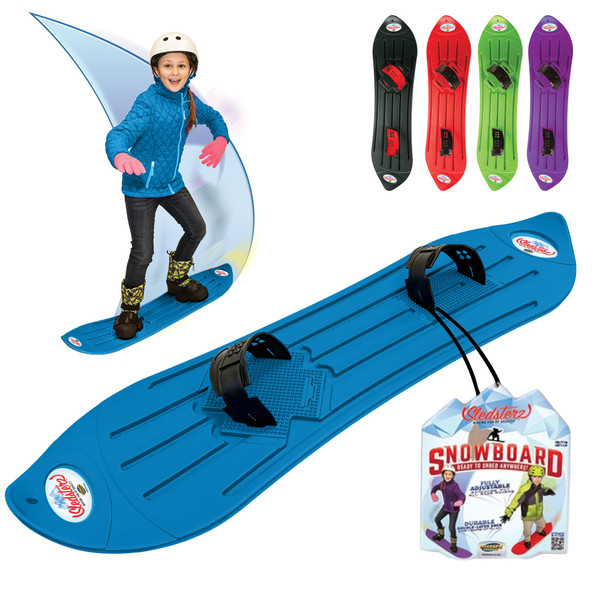 Sledsterz The Original Snowboard by Geospace: Blue