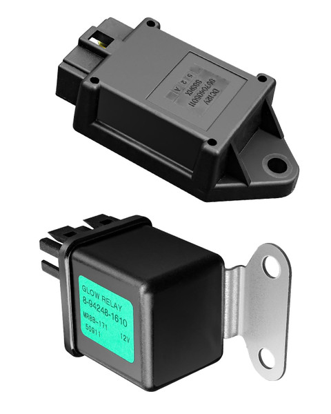 Glow Plug Relay & Controller Kit Fit for Kubota D905 D902 L3710, Replace 16415-65600 16415-65660 16415-65662