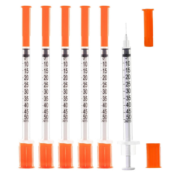 0.5ml/cc 30G 5/16 Inch , U-100 Syringes, Individual Package Pack of 30