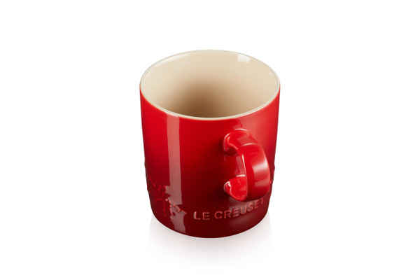 Le Creuset Stoneware Holly Collection London Mug, 12oz., Cerise