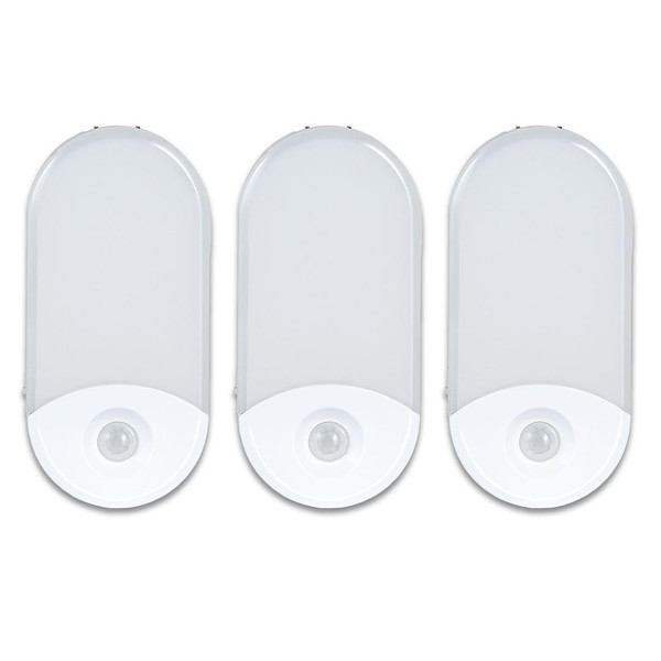 Camelion 3-Pack 4-in-1 Plug-in Power Failure Night Light,Motion and Light Sensor, Rechargeable Emergency Flashlight, Power Outage Light, Great for Emergency Preparedness, Hurricanes and Survival Kits